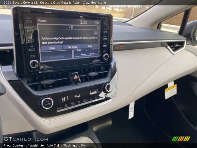 Celestite Gray Metallic / Light Gray/Moonstone 2021 Toyota Corolla LE