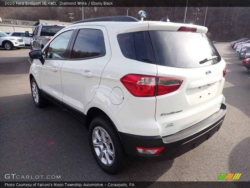 Diamond White / Ebony Black 2020 Ford EcoSport SE 4WD