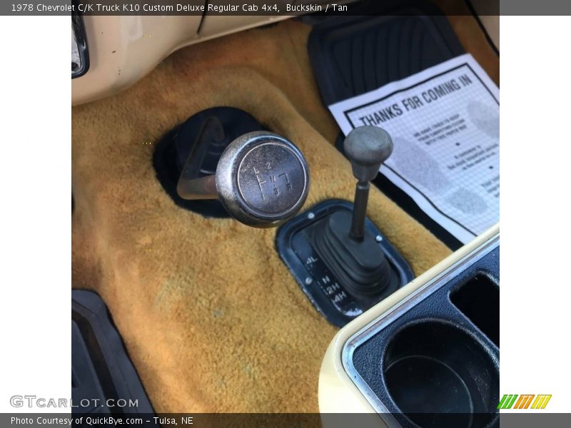  1978 C/K Truck K10 Custom Deluxe Regular Cab 4x4 4 Speed Manual Shifter