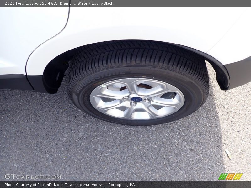 Diamond White / Ebony Black 2020 Ford EcoSport SE 4WD