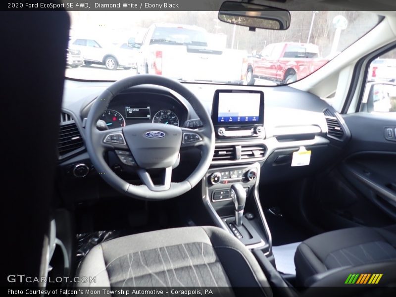 Diamond White / Ebony Black 2020 Ford EcoSport SE 4WD