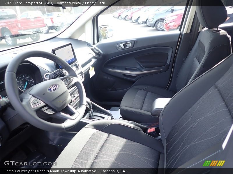 Diamond White / Ebony Black 2020 Ford EcoSport SE 4WD