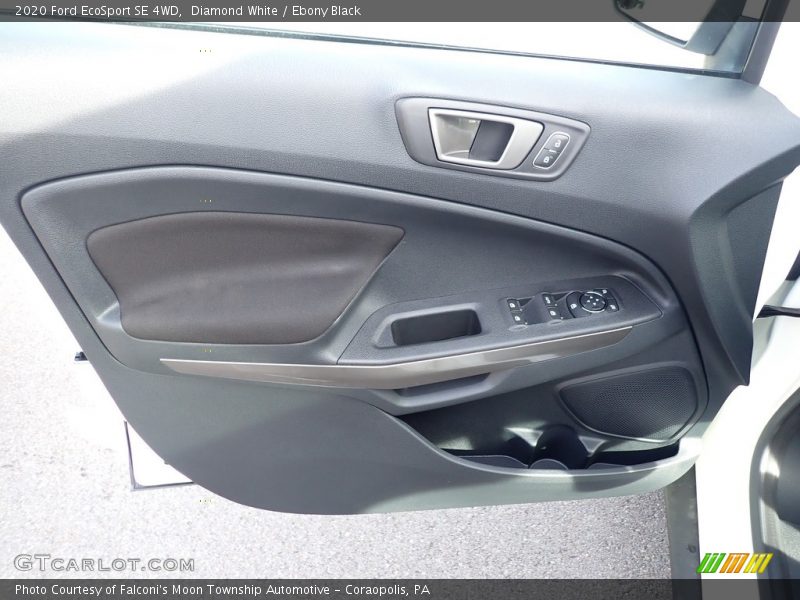 Diamond White / Ebony Black 2020 Ford EcoSport SE 4WD