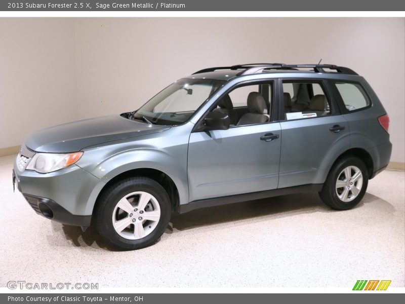 Sage Green Metallic / Platinum 2013 Subaru Forester 2.5 X
