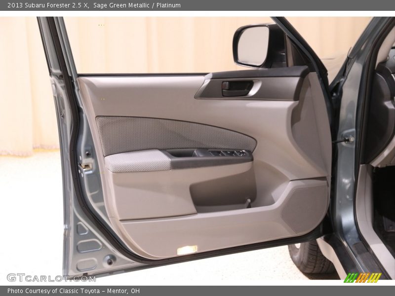 Sage Green Metallic / Platinum 2013 Subaru Forester 2.5 X
