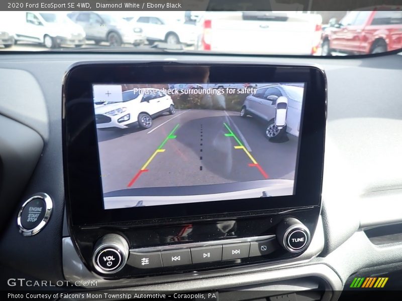 Diamond White / Ebony Black 2020 Ford EcoSport SE 4WD