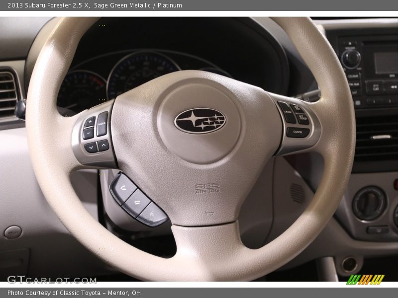 Sage Green Metallic / Platinum 2013 Subaru Forester 2.5 X