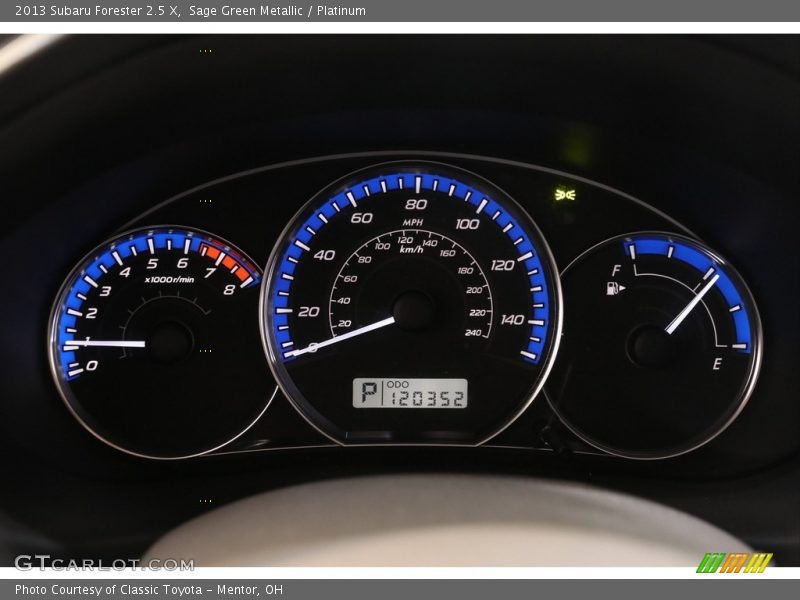 Sage Green Metallic / Platinum 2013 Subaru Forester 2.5 X