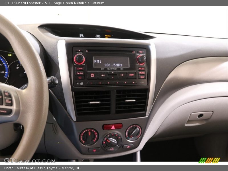 Sage Green Metallic / Platinum 2013 Subaru Forester 2.5 X