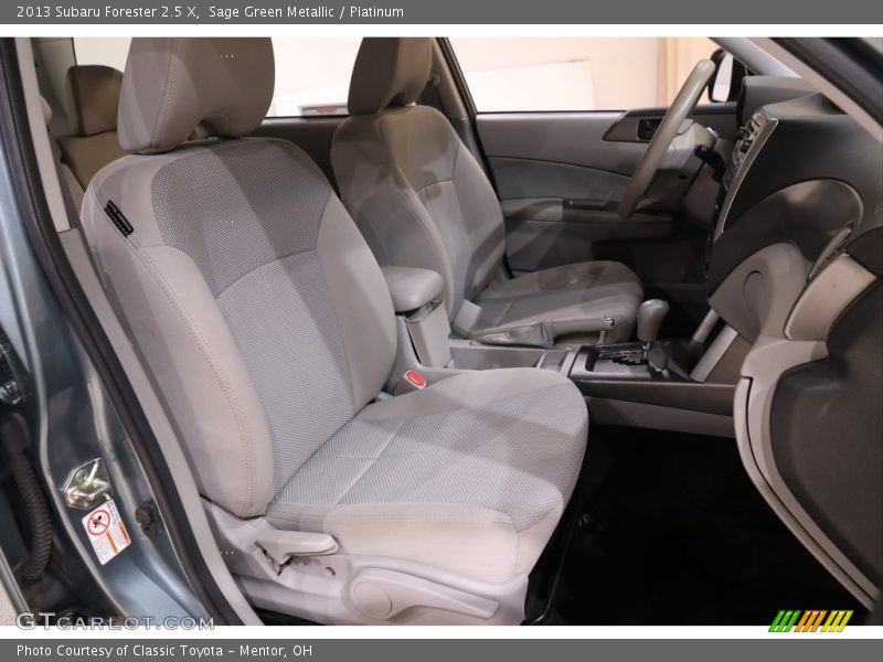 Sage Green Metallic / Platinum 2013 Subaru Forester 2.5 X