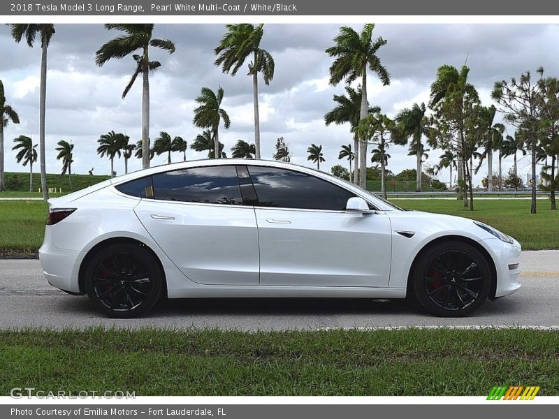  2018 Model 3 Long Range Pearl White Multi-Coat