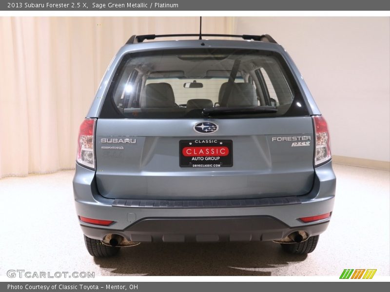Sage Green Metallic / Platinum 2013 Subaru Forester 2.5 X