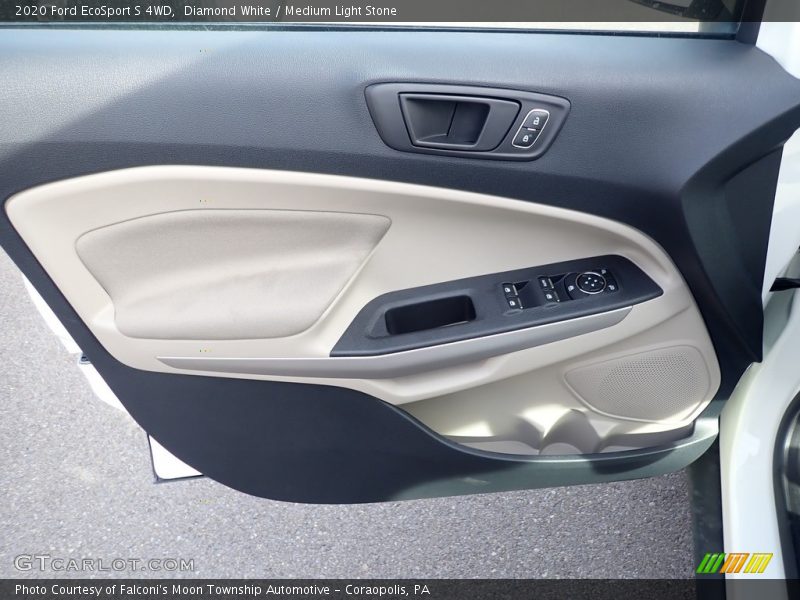 Diamond White / Medium Light Stone 2020 Ford EcoSport S 4WD