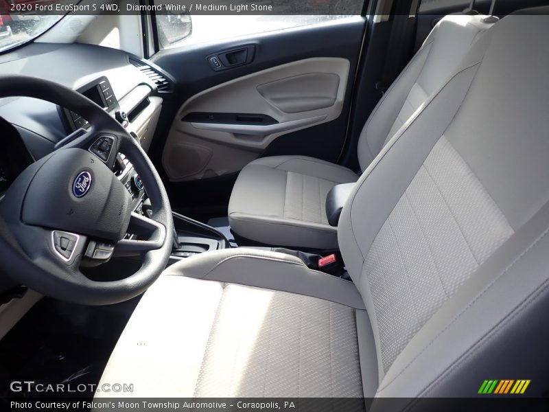Diamond White / Medium Light Stone 2020 Ford EcoSport S 4WD