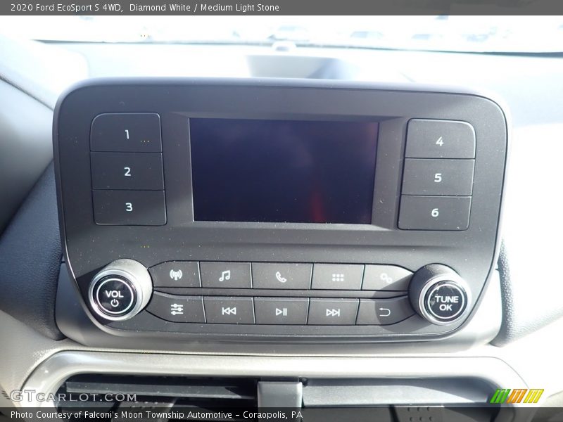 Diamond White / Medium Light Stone 2020 Ford EcoSport S 4WD
