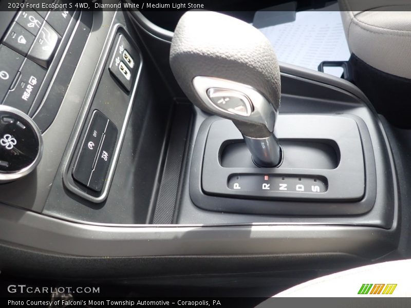 Diamond White / Medium Light Stone 2020 Ford EcoSport S 4WD