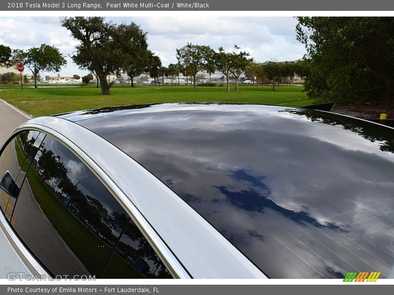 Pearl White Multi-Coat / White/Black 2018 Tesla Model 3 Long Range