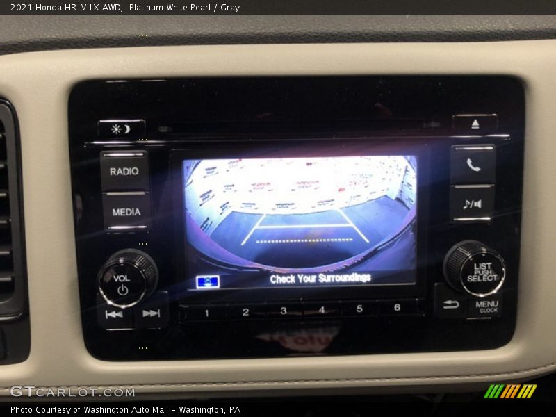 Platinum White Pearl / Gray 2021 Honda HR-V LX AWD