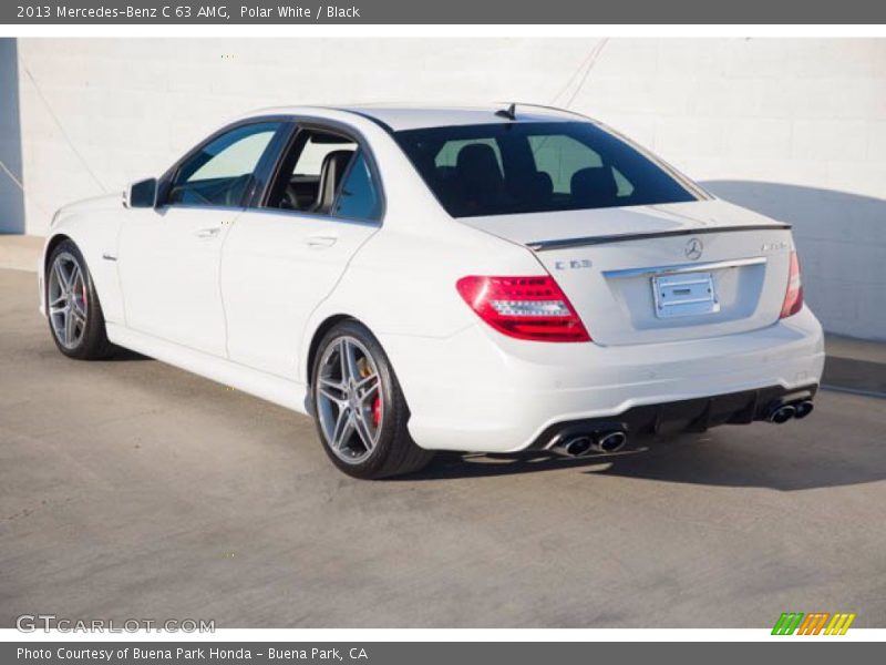 Polar White / Black 2013 Mercedes-Benz C 63 AMG