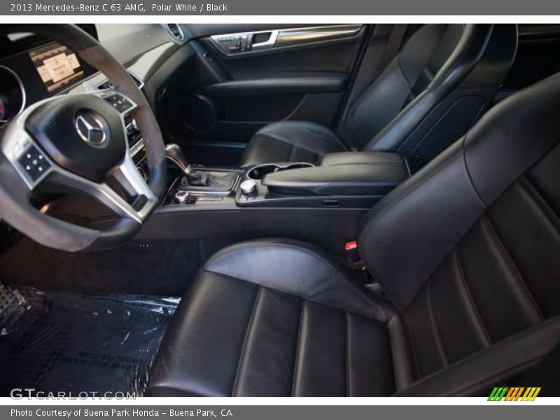 Polar White / Black 2013 Mercedes-Benz C 63 AMG