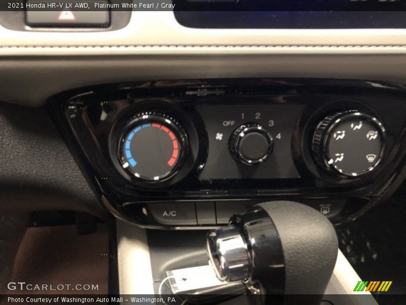 Platinum White Pearl / Gray 2021 Honda HR-V LX AWD