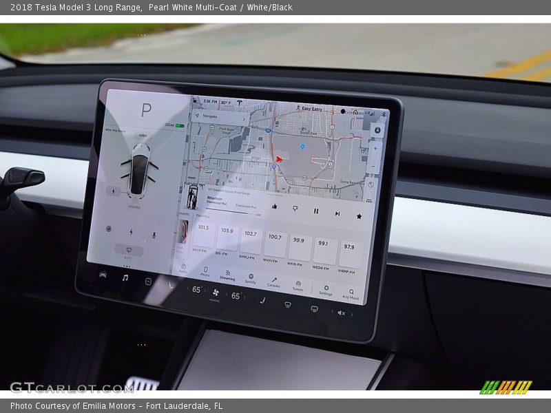 Navigation of 2018 Model 3 Long Range