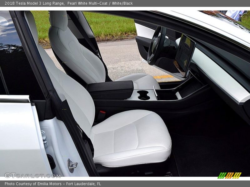 Front Seat of 2018 Model 3 Long Range