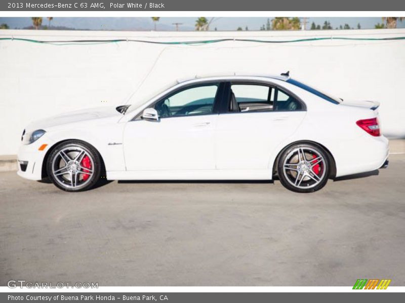 Polar White / Black 2013 Mercedes-Benz C 63 AMG