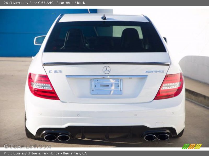 Polar White / Black 2013 Mercedes-Benz C 63 AMG