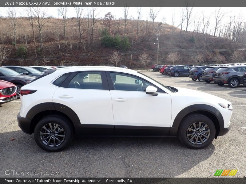 Snowflake White Pearl Mica / Black 2021 Mazda CX-30 AWD