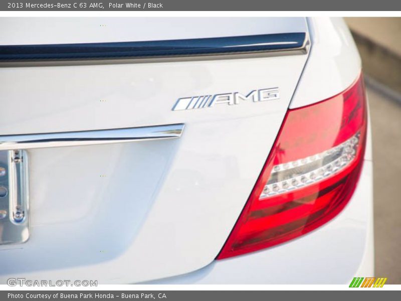 Polar White / Black 2013 Mercedes-Benz C 63 AMG