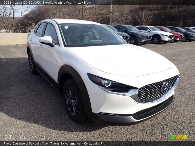 Snowflake White Pearl Mica / Black 2021 Mazda CX-30 AWD