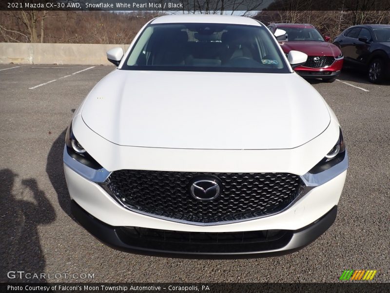 Snowflake White Pearl Mica / Black 2021 Mazda CX-30 AWD
