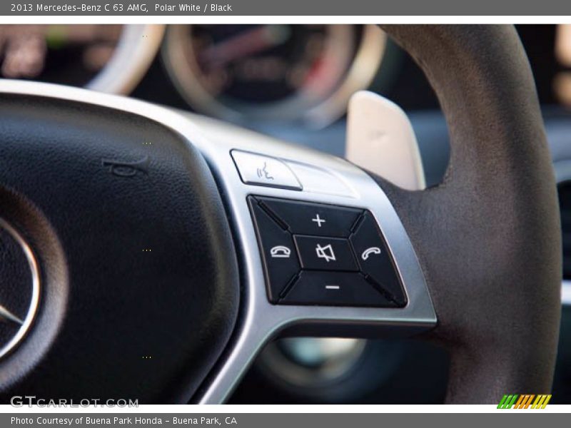 Polar White / Black 2013 Mercedes-Benz C 63 AMG
