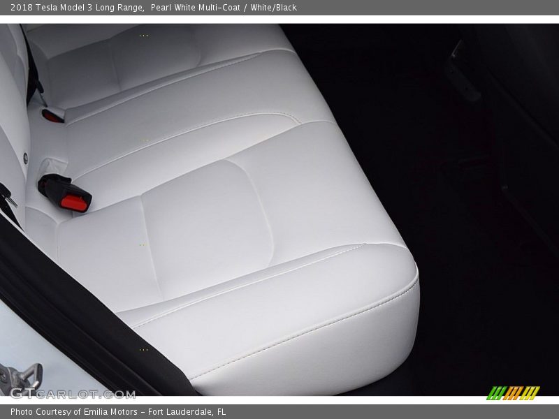 Pearl White Multi-Coat / White/Black 2018 Tesla Model 3 Long Range