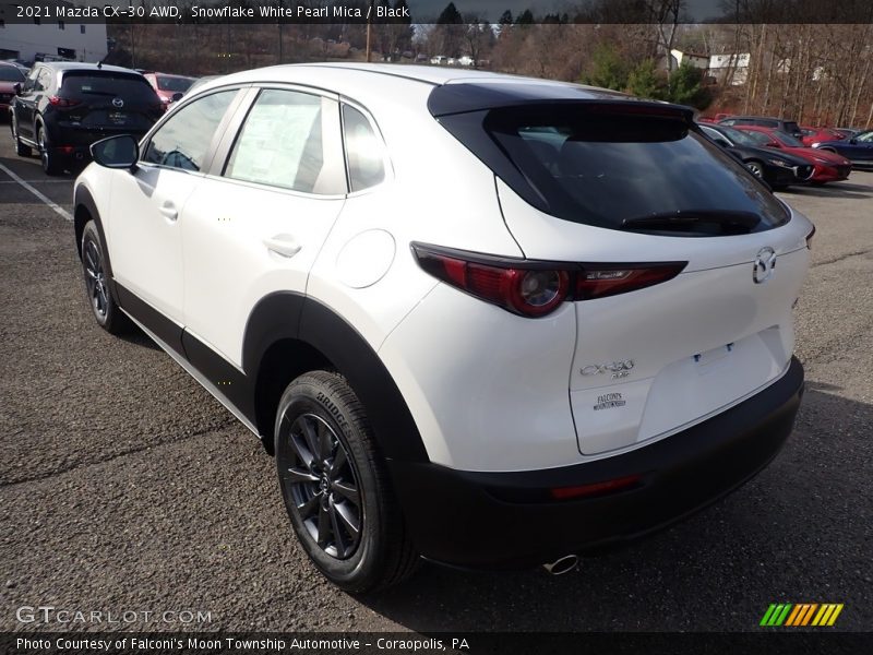 Snowflake White Pearl Mica / Black 2021 Mazda CX-30 AWD