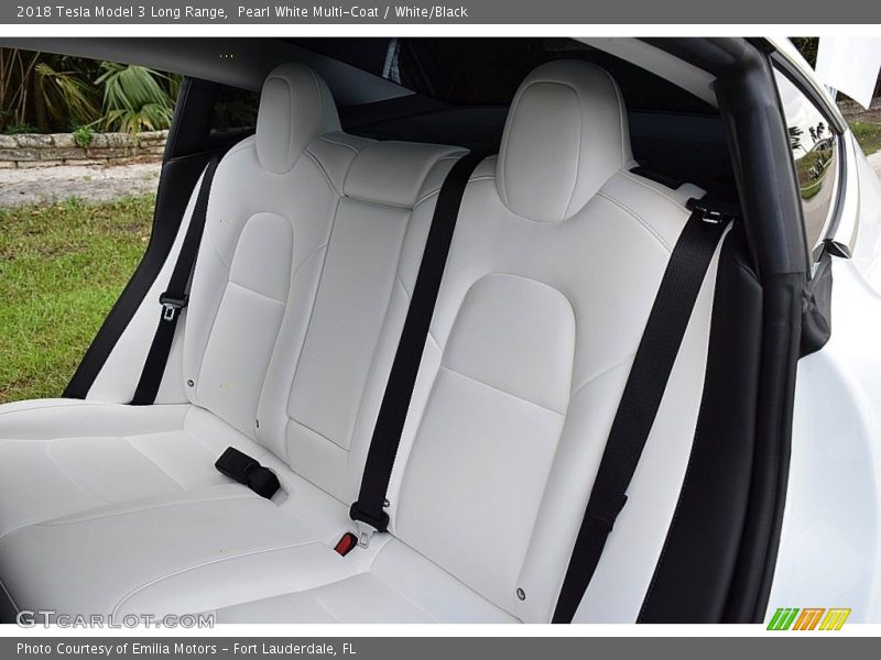 Rear Seat of 2018 Model 3 Long Range