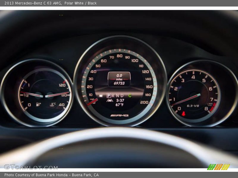 Polar White / Black 2013 Mercedes-Benz C 63 AMG