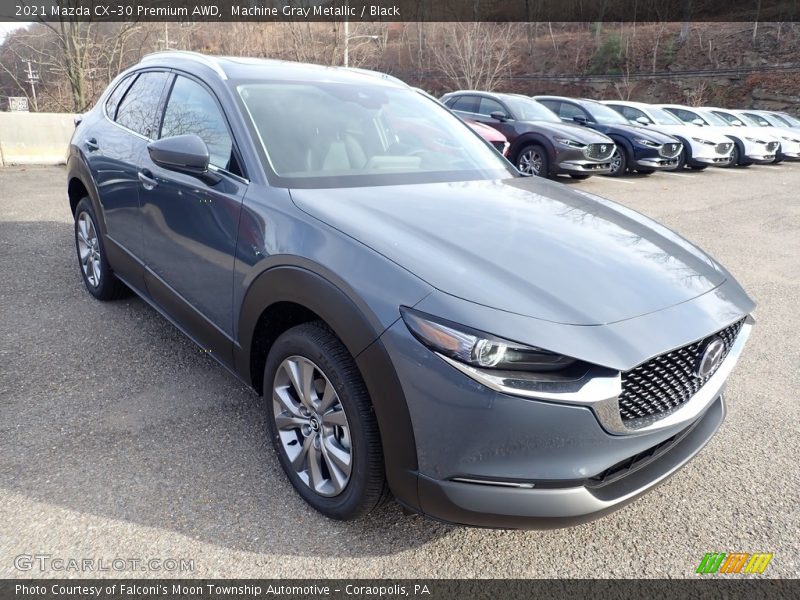 Machine Gray Metallic / Black 2021 Mazda CX-30 Premium AWD