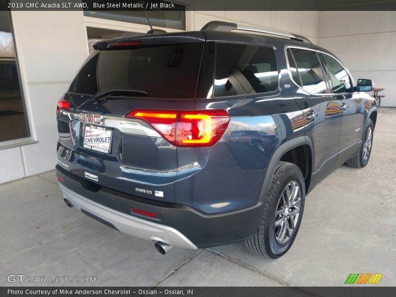 Blue Steel Metallic / Jet Black 2019 GMC Acadia SLT AWD