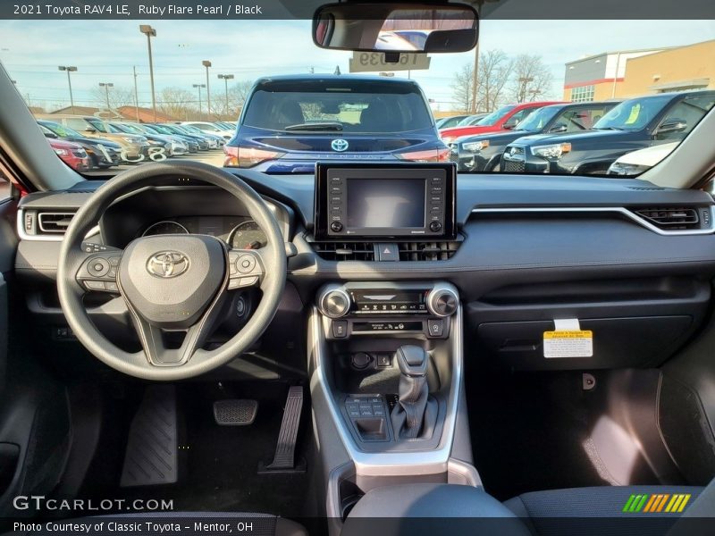 Ruby Flare Pearl / Black 2021 Toyota RAV4 LE
