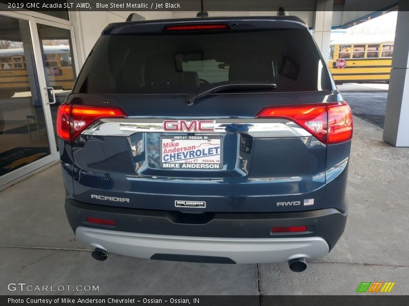 Blue Steel Metallic / Jet Black 2019 GMC Acadia SLT AWD