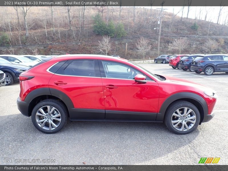 Soul Red Crystal Metallic / Black 2021 Mazda CX-30 Premium AWD