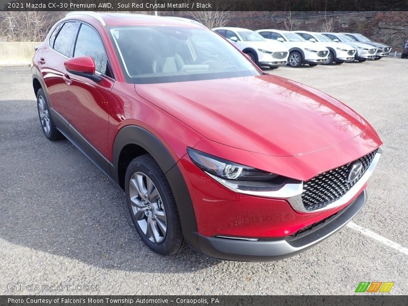 Soul Red Crystal Metallic / Black 2021 Mazda CX-30 Premium AWD