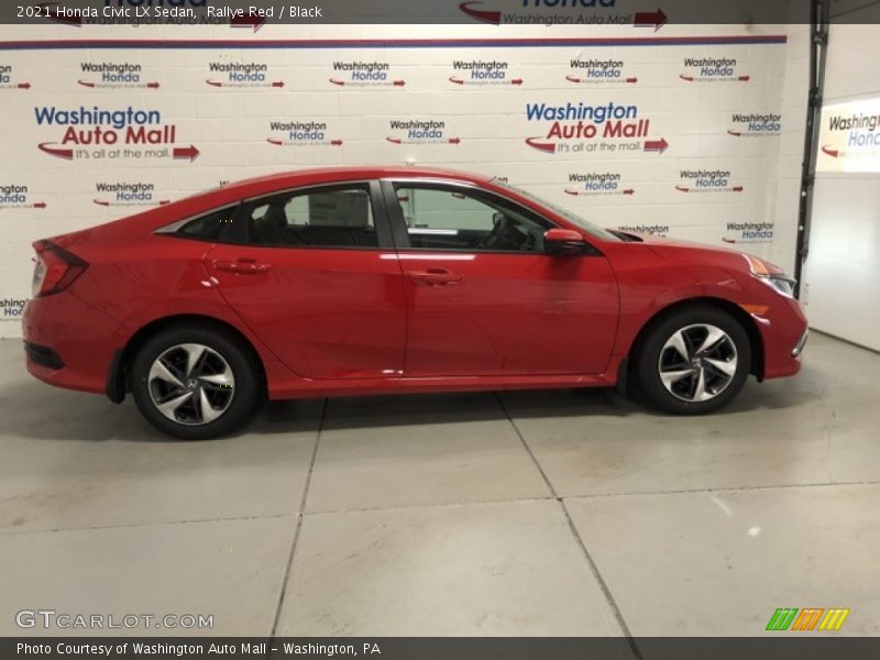 Rallye Red / Black 2021 Honda Civic LX Sedan