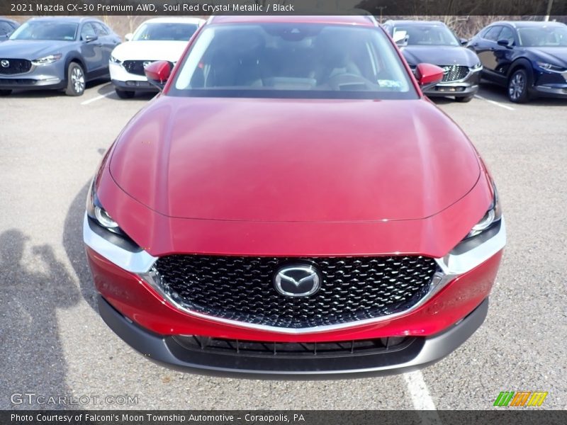 Soul Red Crystal Metallic / Black 2021 Mazda CX-30 Premium AWD