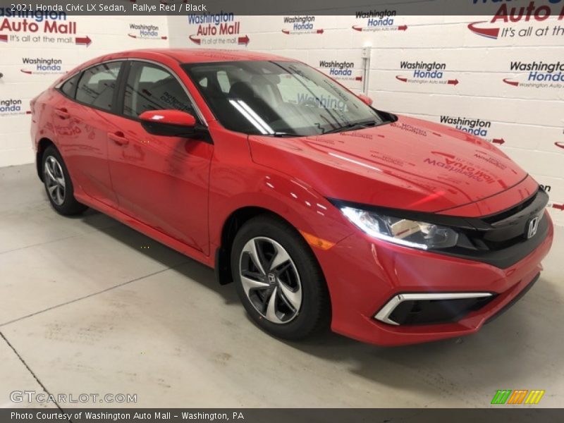 Rallye Red / Black 2021 Honda Civic LX Sedan