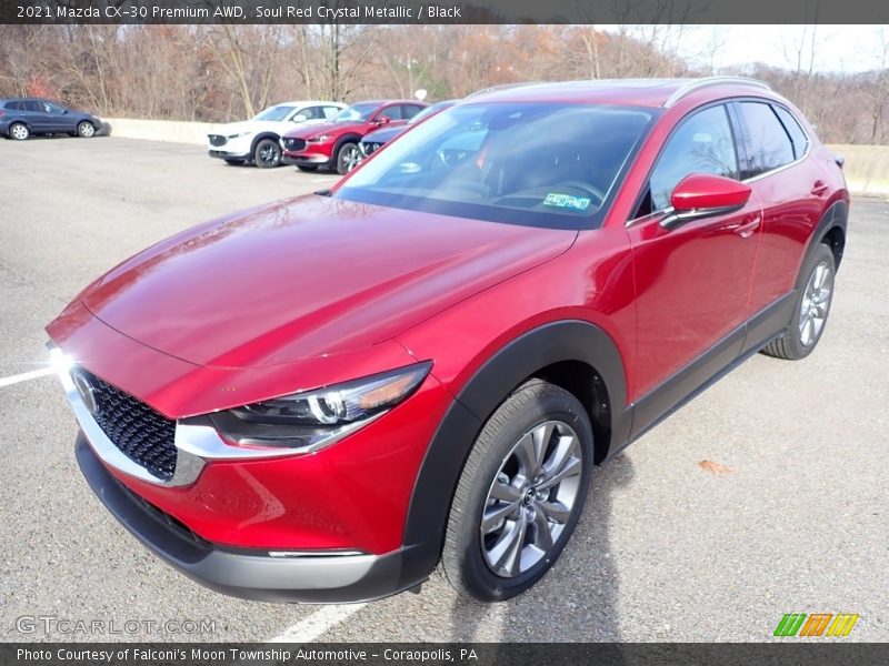 Soul Red Crystal Metallic / Black 2021 Mazda CX-30 Premium AWD