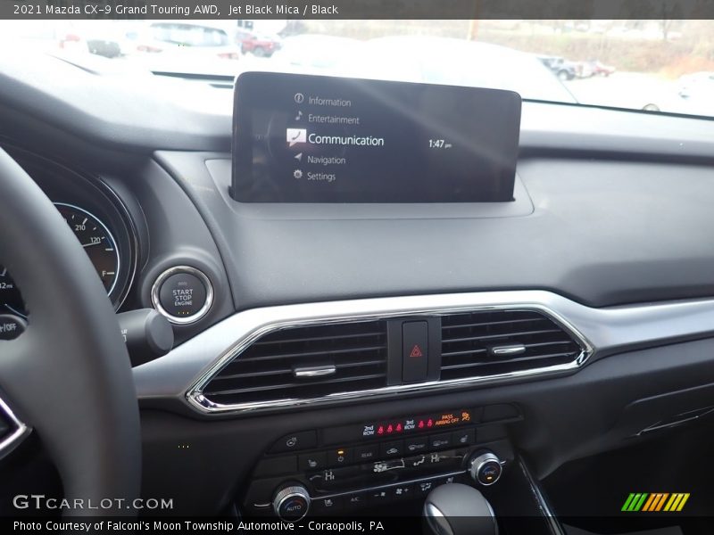Jet Black Mica / Black 2021 Mazda CX-9 Grand Touring AWD