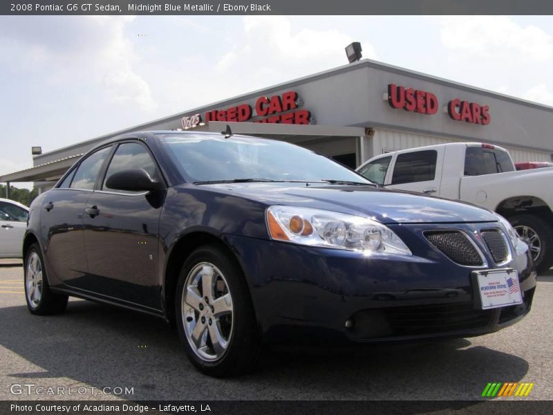 Midnight Blue Metallic / Ebony Black 2008 Pontiac G6 GT Sedan